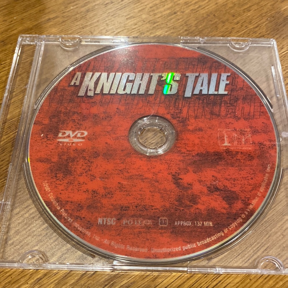 A Knight’s Tale DVD, no original case.